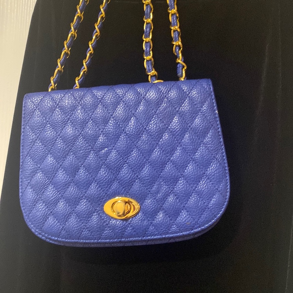 Urban Expressions pleated purse gold chain straps